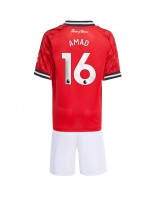Manchester United Amad Diallo #16 Kotipaita Lasten 2025-26 Lyhythihainen (+ shortsit)